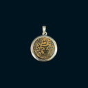 First Jewish Revolt Bronze Prutah Coin Pendant | Judea | 66–73 AD | 925 Silver Bezel
