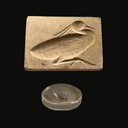 Egyptian Limestone  Bird Engraving | Late Period 664–332 BC