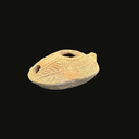 Samaritan Oil Lamp | Time of Early Christianity Roman Period Terracotta Artifact 200 AD