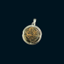 First Jewish Revolt Bronze Prutah Coin Pendant | Judea | 66–73 AD | 925 Silver Bezel