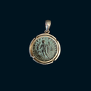 Roman Emperor Philosopher Diocletian Genuine Ancient Coin | 925 Silver coin bezel