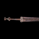 Late Roman Iron Sword with Silver-Inlaid Hilt | Circa AD 300–500
