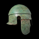 Chalcidian Bronze Helmet with Cheek Guards