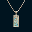 Handmade Sterling Silver Messianic Pendant with 2,000-Year-Old Roman Glass