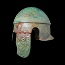 Chalcidian Bronze Helmet with Cheek Guards