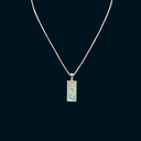 Handmade Sterling Silver Messianic Pendant with 2,000-Year-Old Roman Glass