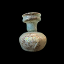 Beautiful Ribbed Roman Glass Perfume Bottle (Dropper) | Time of Jesus Artifact 1st–3rd Century AD - Found in Jerusalem