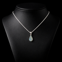 Sterling Silver Roman Glass Classic Teardrop Pendant – 2,000-Year-Old History