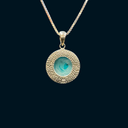 Eternal Circle Roman Glass Pendant