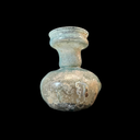 Beautiful Ribbed Roman Glass Perfume Bottle (Dropper) | Time of Jesus Artifact 1st–3rd Century AD - Found in Jerusalem