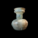 Beautiful Ribbed Roman Glass Perfume Bottle (Dropper) | Time of Jesus Artifact 1st–3rd Century AD - Found in Jerusalem