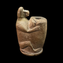 Ancient Egyptian Monkey-Form Kohl Vessel  New Kingdom | c. 1550–1070 BC