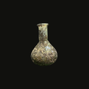 Roman Glass Medicine Bottle with Blue Patina | Roman Period Artifact 1st–3rd Century AD - Found in Jerusalem